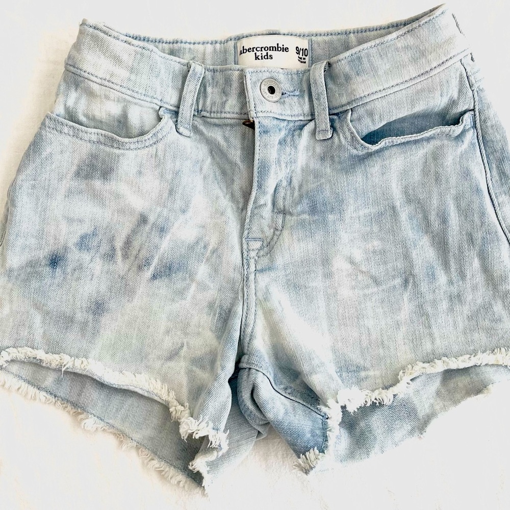Abercrombie Girls Denim Frayed Shorts 9/10